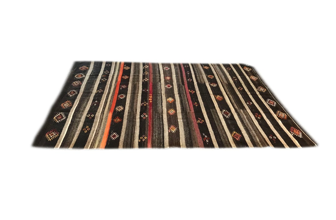 Handmade Wool Kelim Rug 7x9 Ft Turkish Kilim for Ethnic Etsy