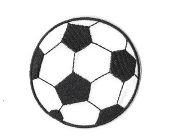 Football Patch Embroidered Soccer Ball Badge Iron Sew On T Shirt Bag Jeans Top