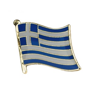 GREECE FLAG Enamel Pin Badge Lapel Brooch Fashion Gift Jewellery Greek PN22