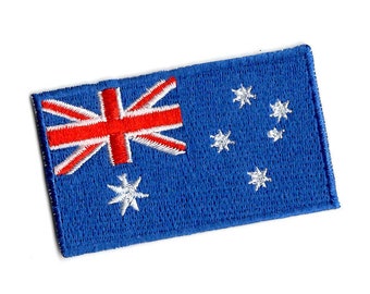 AUSTRALIA FLAG Iron on / Sew on Patch Embroidered Badge Australian Aussie PT66