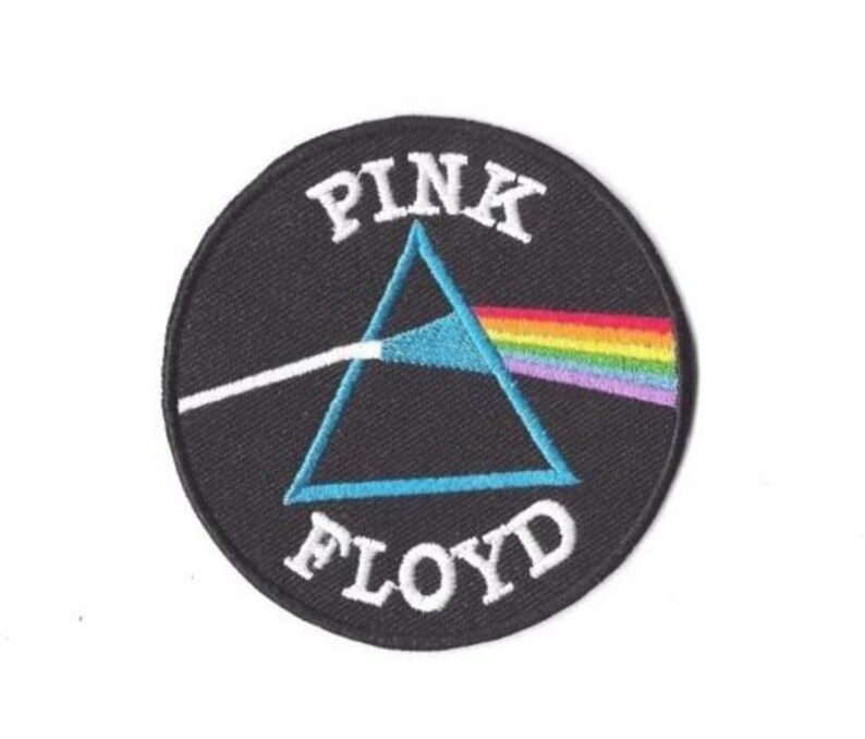 Pink Floyd~Dark Side of the Moon~Embroidered Patch~3/" x 2/"~Iron Sew~Ships FREE
