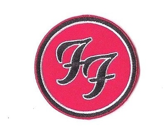 FOO FIGHTERS RED Iron on Patch Embroidered Badge Band Sew Music Rock PT209