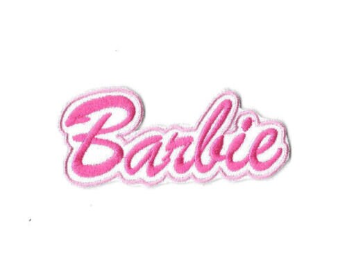 Set of 2 Barbie and Ken Name Tags Embroidered Iron on Uniform