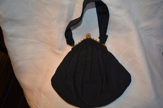 Guild Creations Black Vintage Evening Bag - image 2