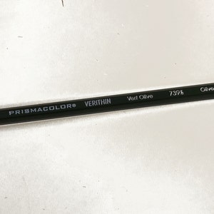 Prismacolor Premier Verithin Colored Pencil - Olive Green VT 739 1/2