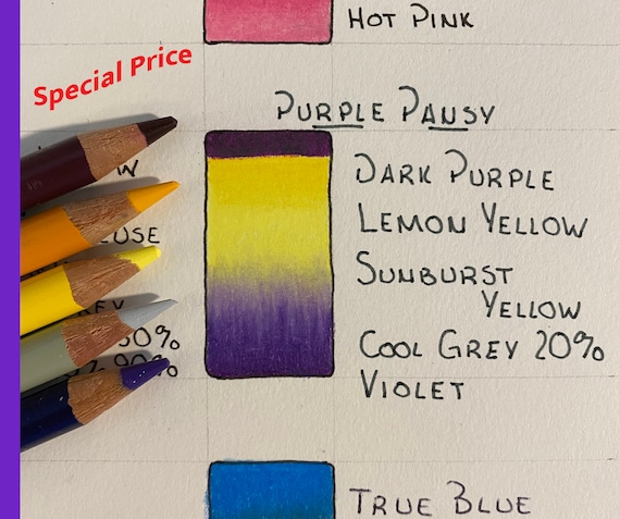 Prismacolor Premier Soft Core Colored Pencil Purple Pansy Collection 