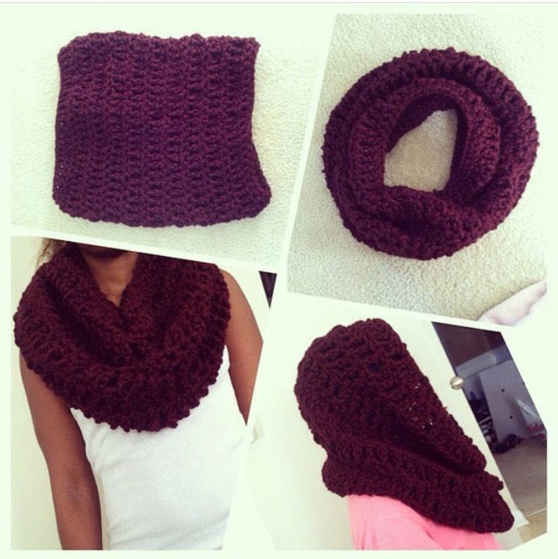 Chunky Cowl Crochet Scarf