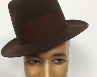 Vintage Brown Felt hat