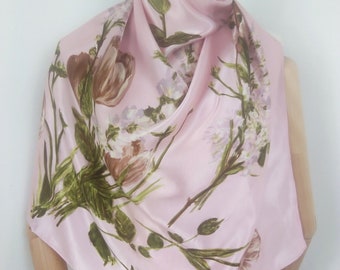 1950s tulip  lilac scarf