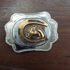 vintage Horse rodeo buckle