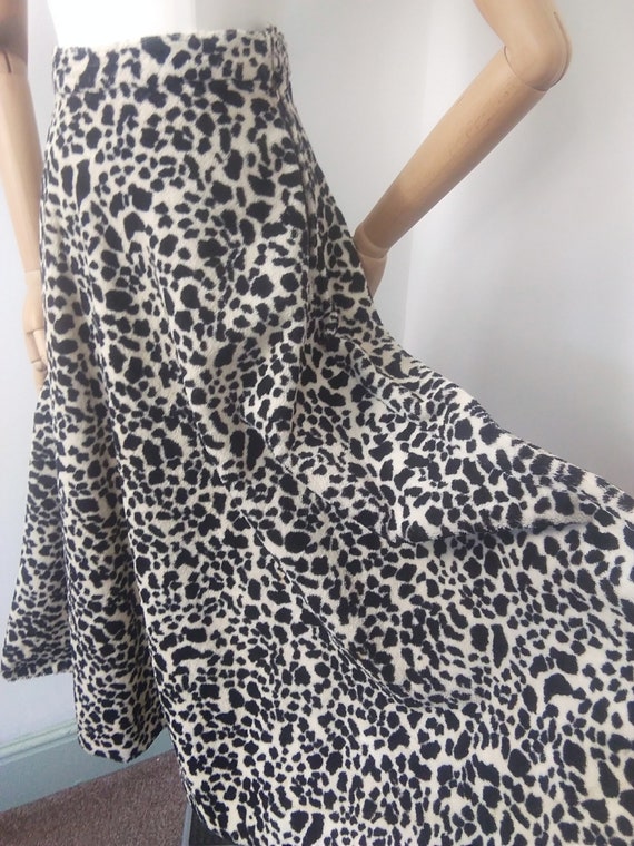 leopard circle skirt