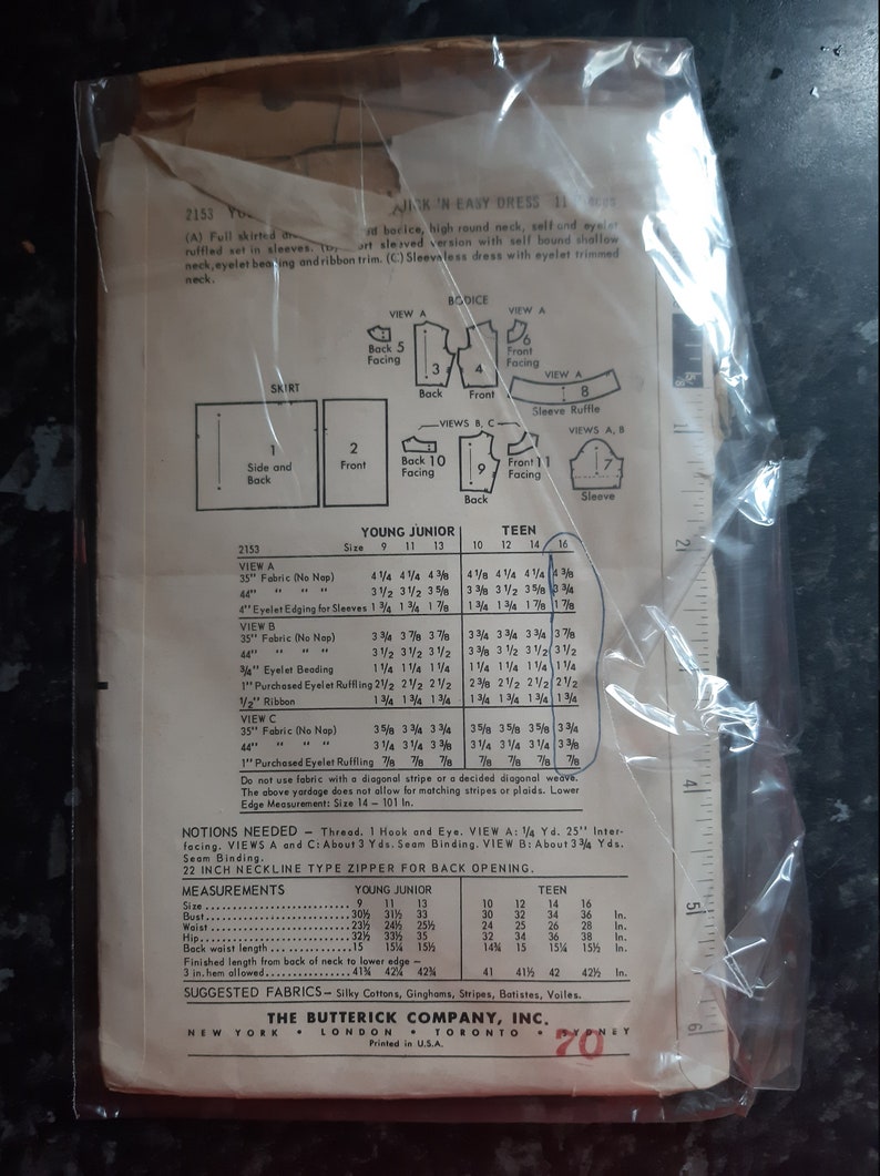 1960s paper pattern