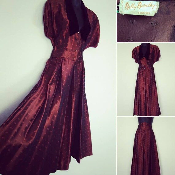1940s 2 piece bronze suit