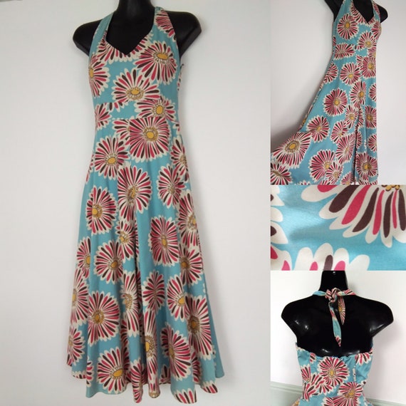 Vintage style halter neck dress