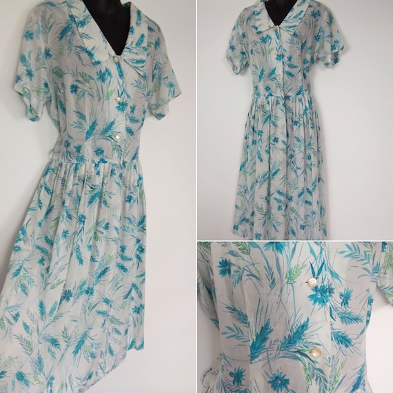 1950s novelty print corn dress