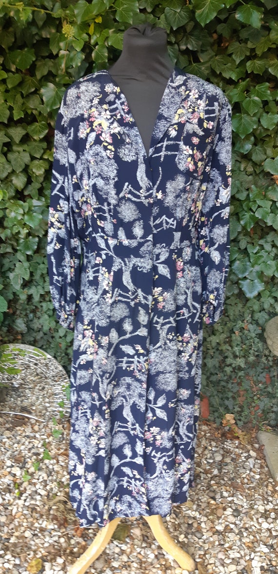 1940s Volup novelty print dress