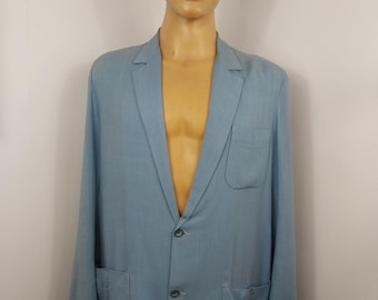 1950s Hollywood sky blue jacket