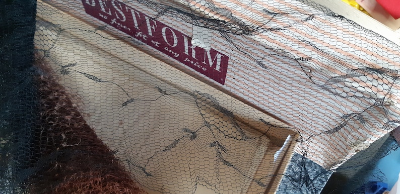 Vintage 40s50s hat netting boxed