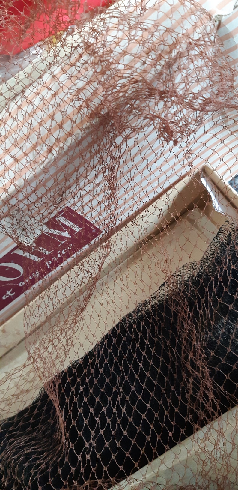 Vintage 40s50s hat netting boxed