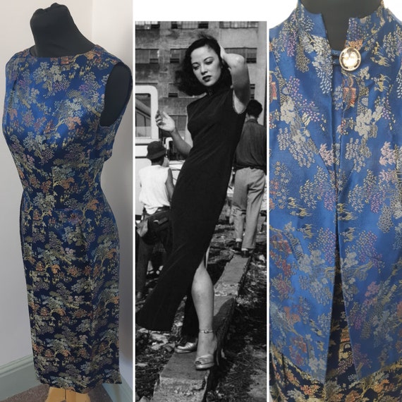 1950s Chinese Cheongsam dress and jacket