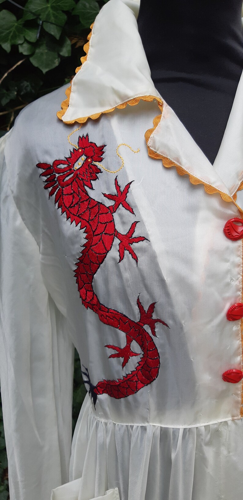 WW2 Parachute silk dressing gown Etsy