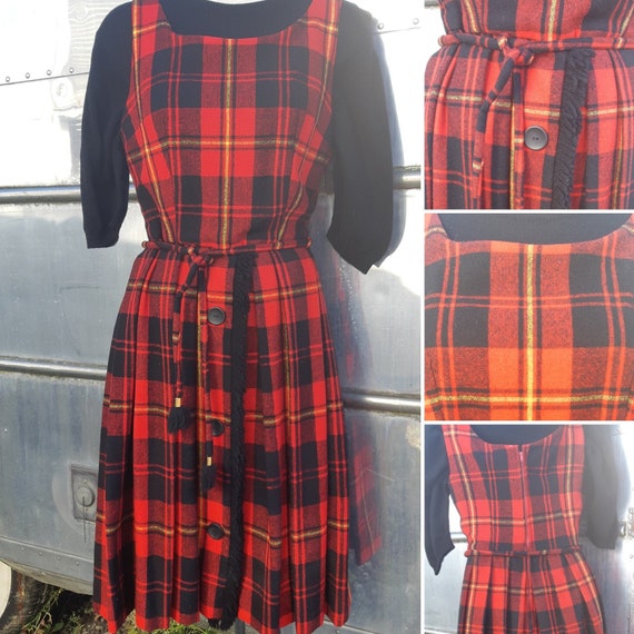 1950s Reed wool pinafore