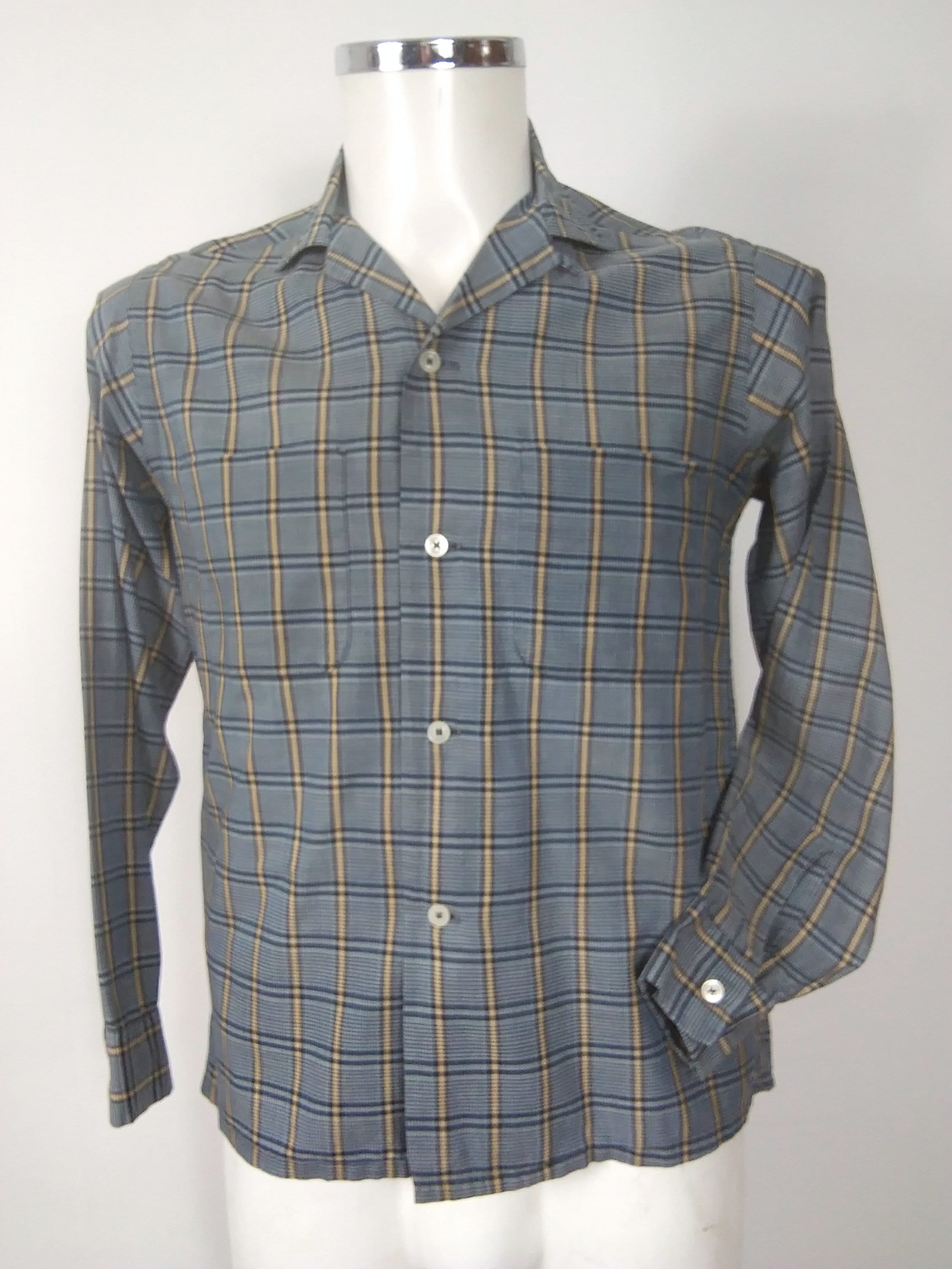 1950er Grau Karo Marlboro Shirt