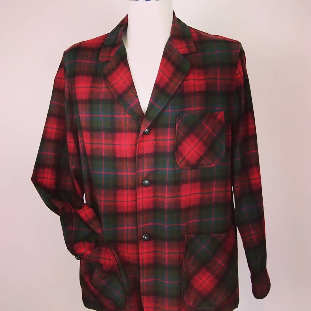 Image of 1950S Red Mens Pendleton Jacket