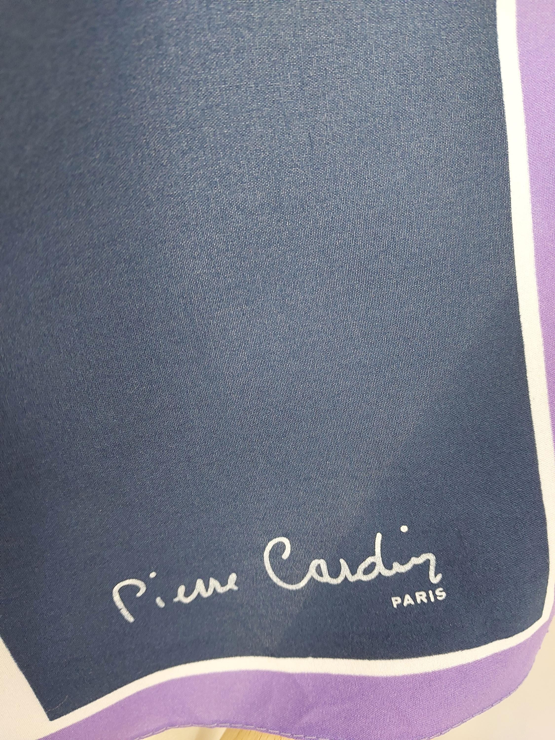 70s~ France製 Pierre Cardin Vintage Scarf Pierre Cardin | Vintage Silk Scarf | 1970s | Scarf With