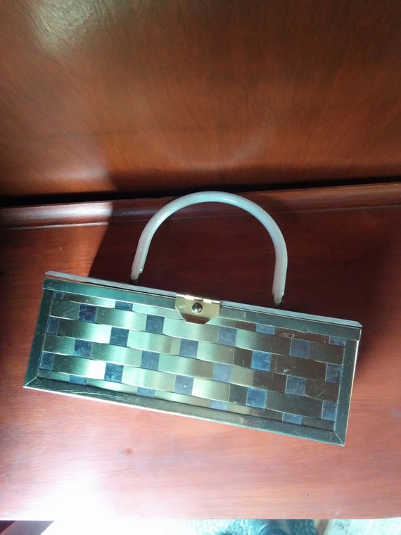 1950s Metal box bag
