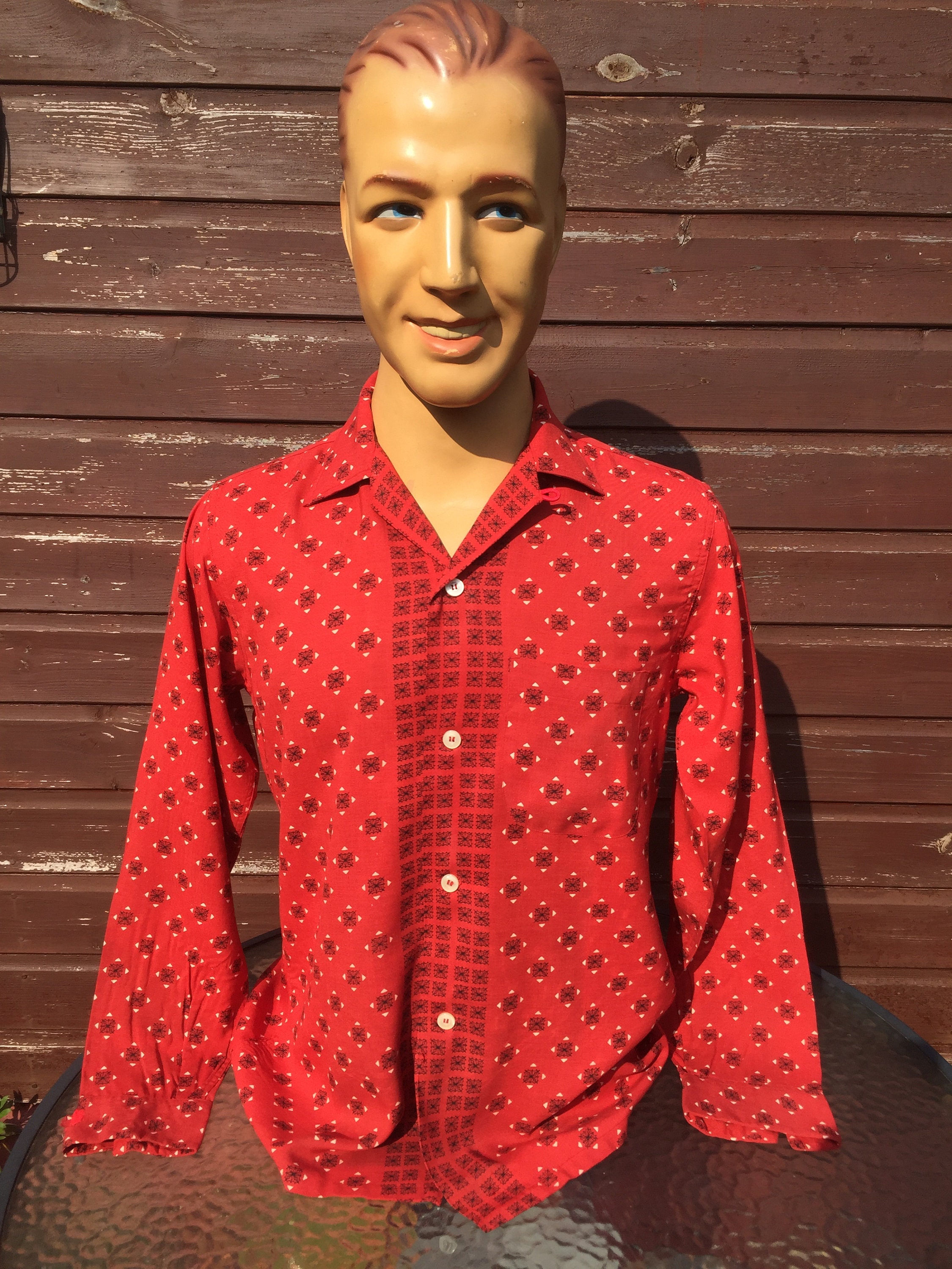 Image of Fab Vintage 1950S Print Shirt