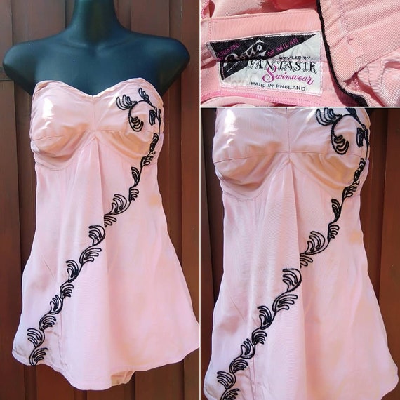 1940s pink satin costume