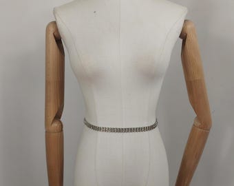 Ceinture à strass des années 1970