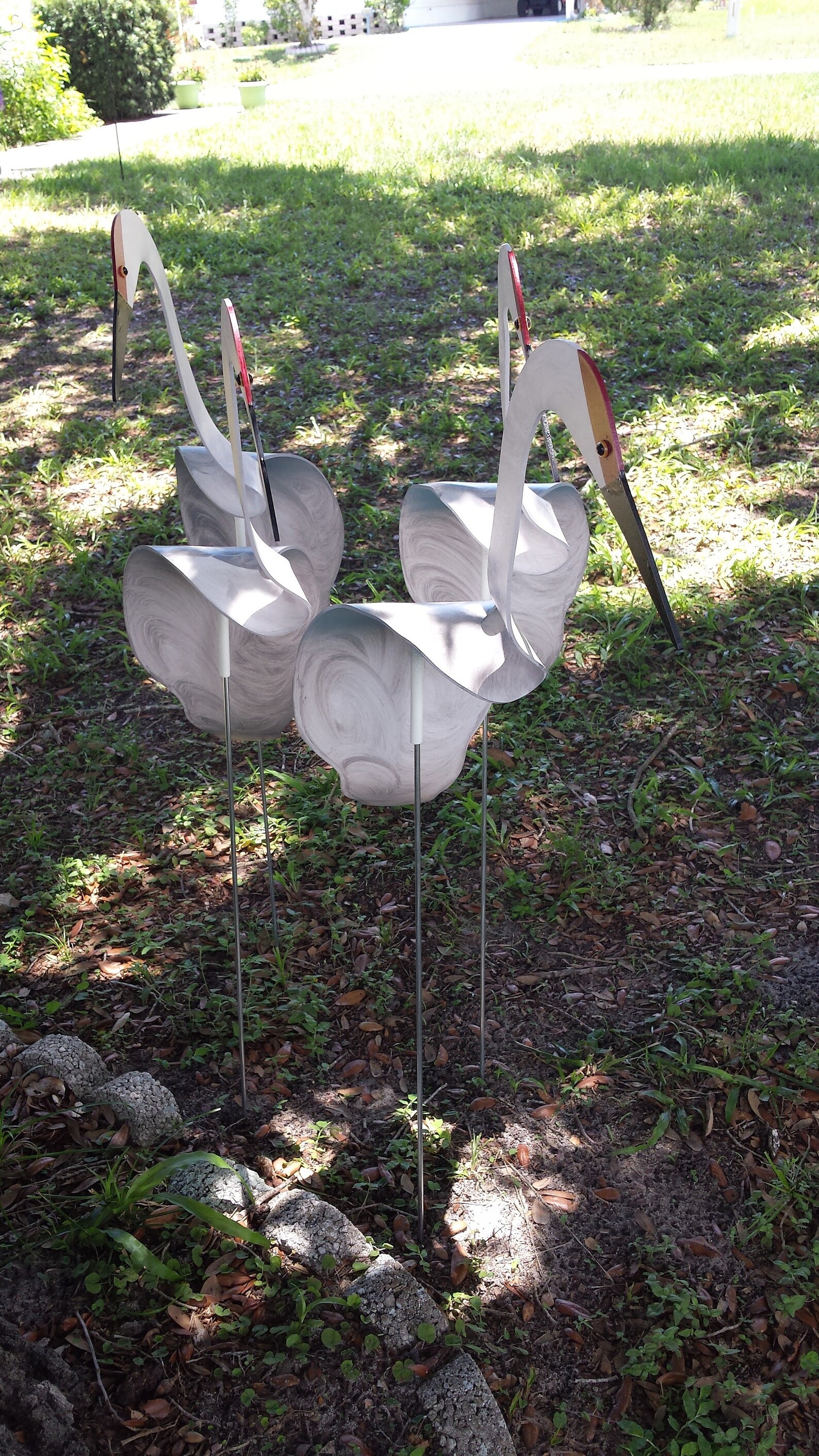 3 Large SANDHILL CRANES Bobbing Bird Dancing Balancing Kinetic | Etsy