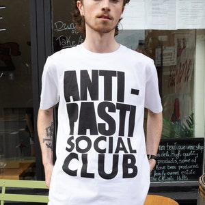 Anti Pasti Social Club Unisex Slogan T-Shirt in White