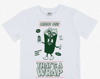 T-shirt That's A Wrap pour enfants Deli Food en blanc