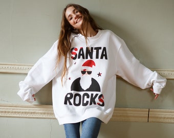 Santa Rocks Women's Christmas Jumper