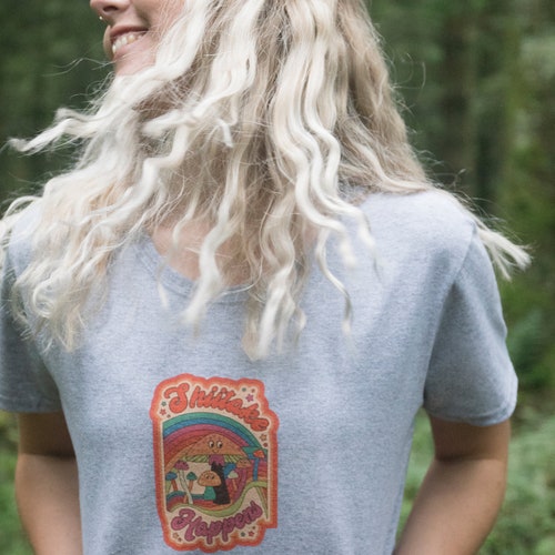 Shiitake Happens Women's Slogan Sweatshirt Etsy