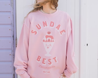 Sundae Best Women's Ice Cream Graphic Sweatshirt