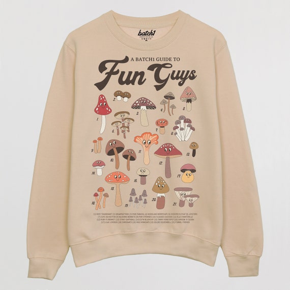 Fun Guys Mushroom Guide Sweatshirt - Etsy