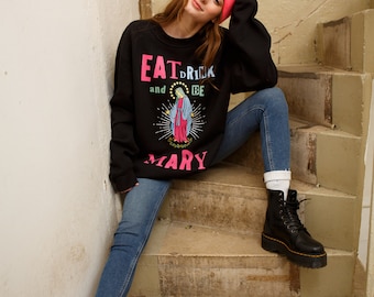 Eat Drink and Be Mary Women's Christmas Jumper