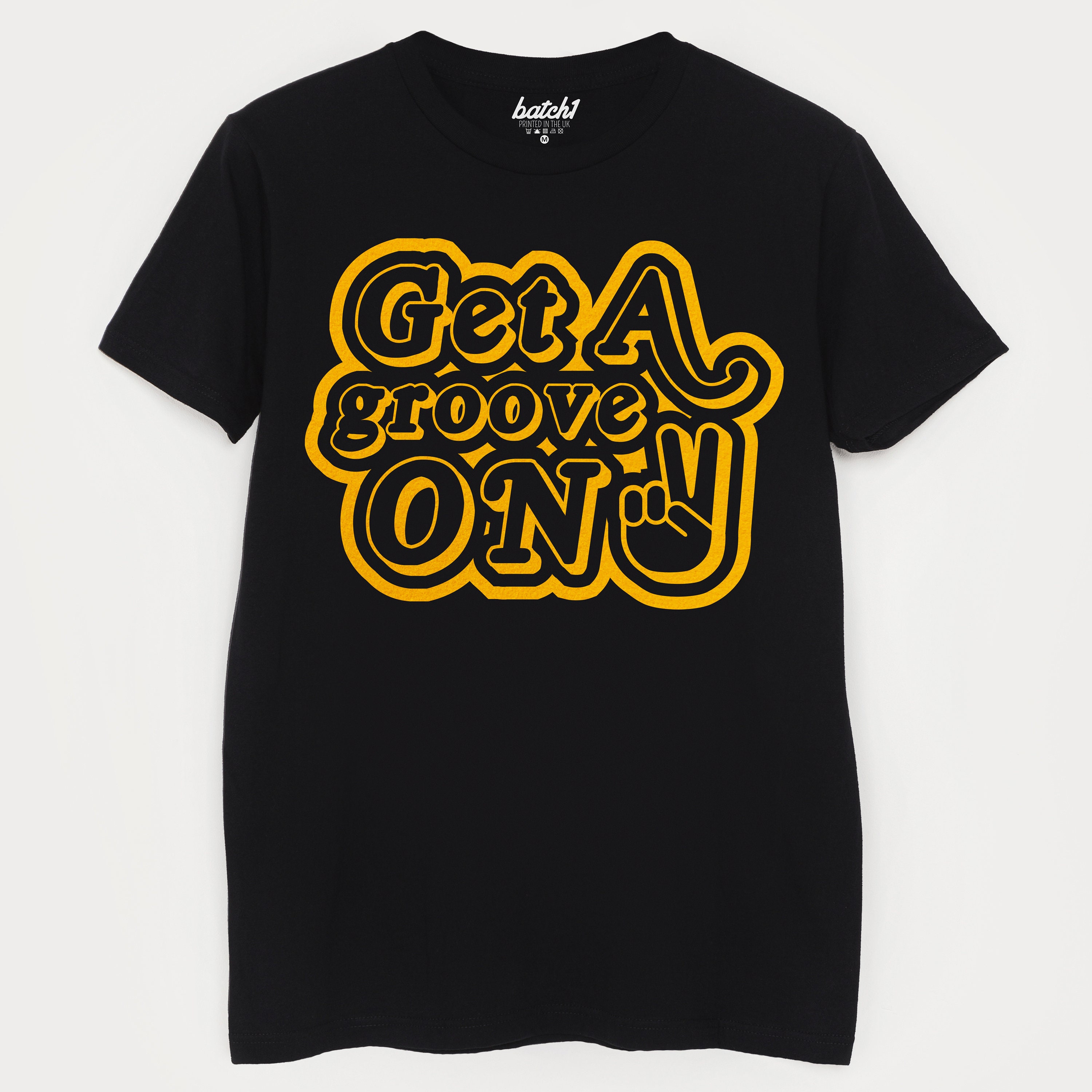 Image of Get A Groove On Men's Slogan T-Shirt