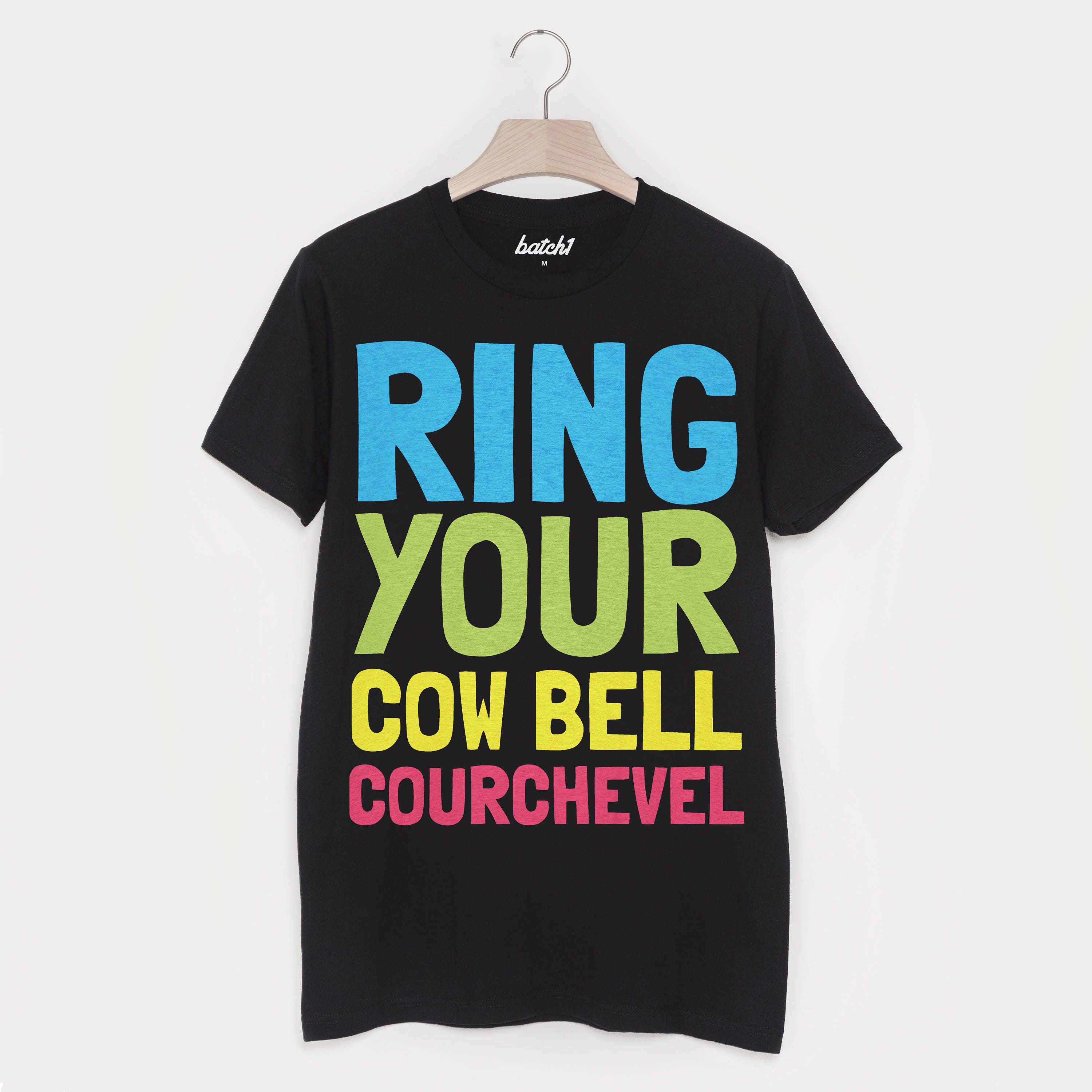 Image of Courchevel Retro Men's Apres Ski Alpine Slogan T Shirt