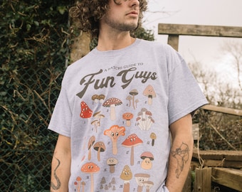Fun Guys Men&#39;s Mushroom Guide T-Shirt