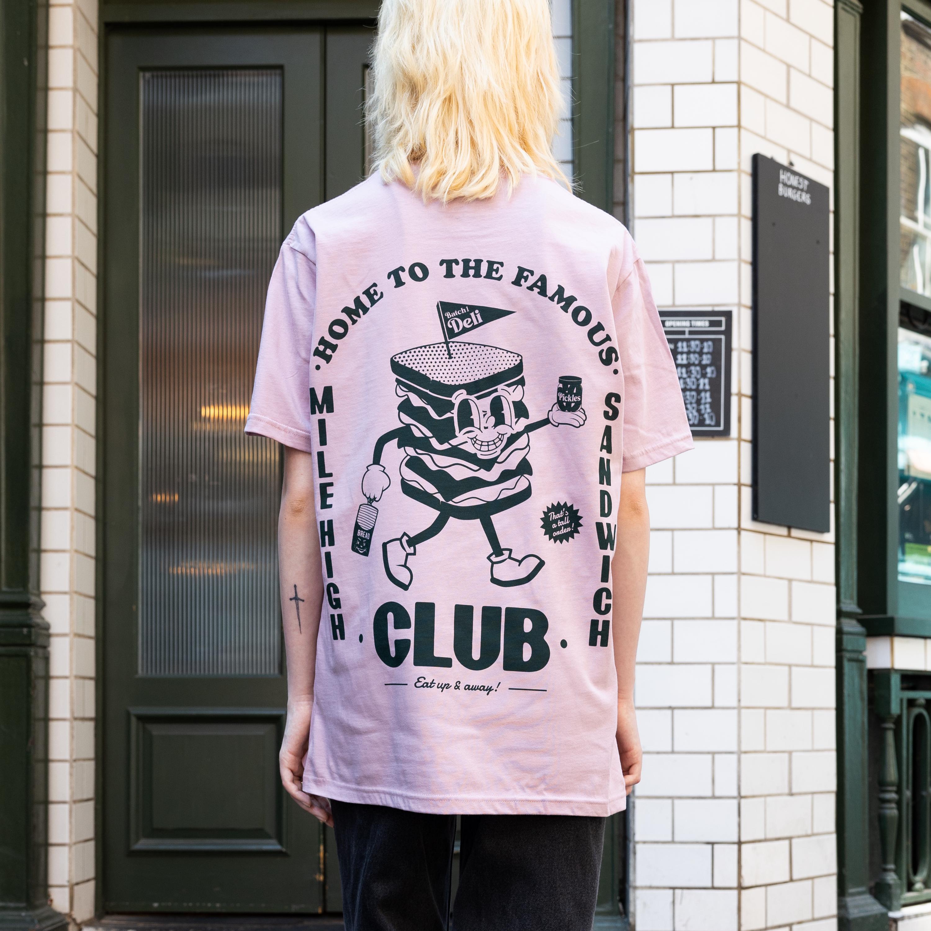 Mile High Sandwich Club Graphic Unisex T-shirt in Purple - Etsy