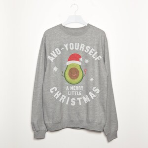 Avo Yourself A Merry Christmas Damen Avocado Sweatshirt