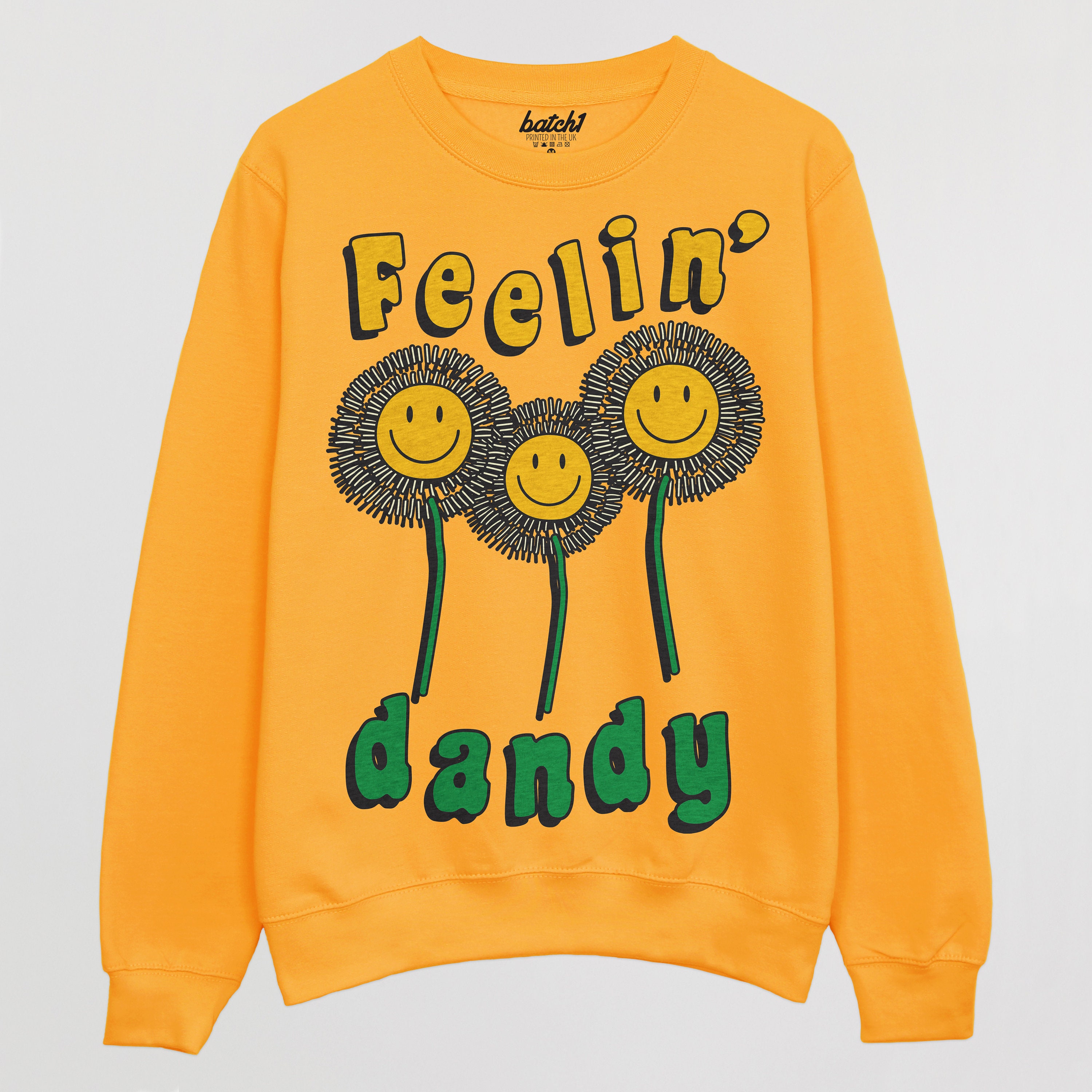 Feelin' Dandy Women's Slogan Sweatshirt | Etsy