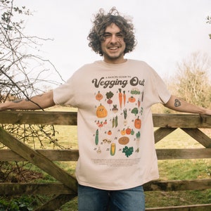 Vegging Out Men&#39;s Vegetable Guide T-Shirt