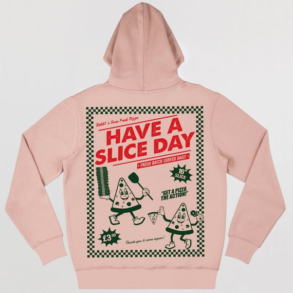 PIZZA OF THREE SISTERS HOODIE ¥24,750 美品 Hot Girls Pizza - Heavyweight Cream Hoodie – Raw & Rebellious