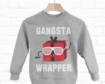 Gangsta Wrapper Children's Christmas Sweatshirt